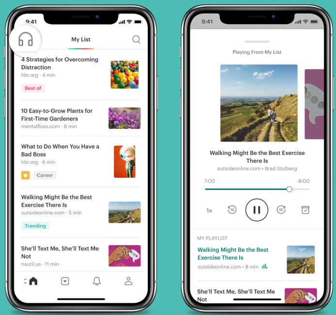 Pocket taps Amazon Polly to let you listen to articles just like podcasts | VentureBeat